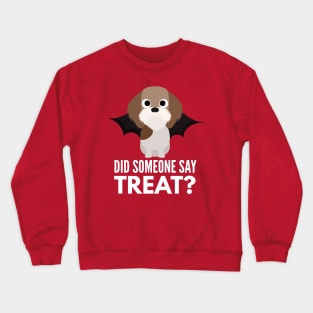 Petit Basset Griffon Vendeen Halloween Trick or Treat Crewneck Sweatshirt